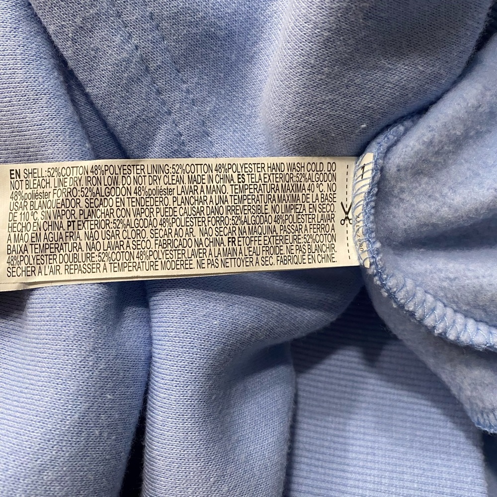 Sparkly glitter tattoo graphics hoodie Size: Large Color: Baby Blue  EUC - Picture 11 of 11